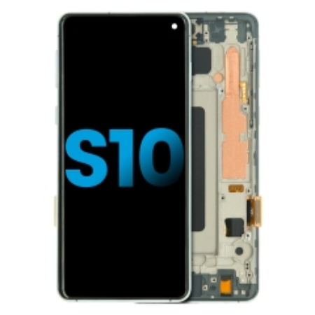 LCD Assembly With Frame (Without Finger Print Sensor) Compatible For Samsung Galaxy S10